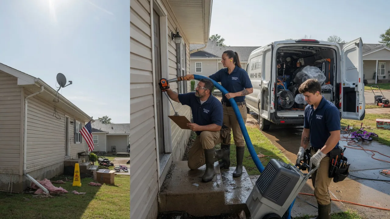 Ceiling Water Damage Restoration in New Cambria, MO near me